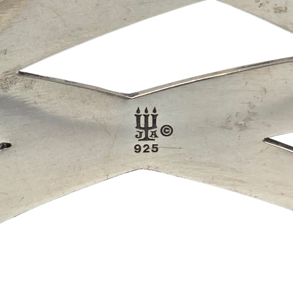 James Avery Sterling Silver Double X Crossover Infinity Cuff Bracelet #20911 - Picture 7 of 9